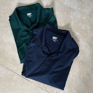 2 Men’s polo shirts. Size large. Lands End
